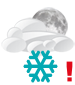 Partly cloudy with scattered frost