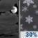 Tonight: A chance of snow showers, mainly after 4am.  Mostly cloudy, with a low around 23. South wind 9 to 16 mph.  Chance of precipitation is 30%. Little or no snow accumulation expected. 